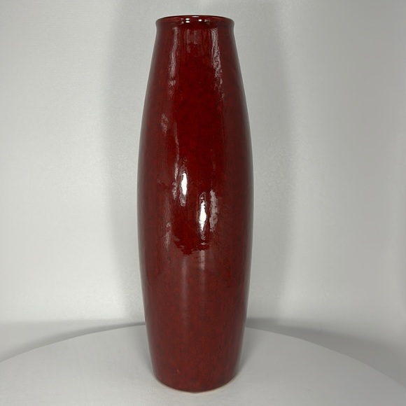 Pier 1 Other - Vintage Tall Oxblood Red Ceramic Vase by Amano Made in Germany
